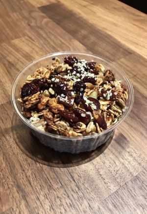 Chia pudding $5 at Kupfert & Kim - Spadina in Toronto