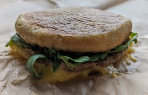 Vegan Breakfast Sandwich at Water Avenue Coffee in Portland