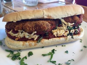 Chicken Parmesan sub.  at Paisley Vegan Kitchen in Cocoa