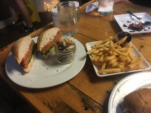 Buffalo Chickn Sandwich at Paisley Vegan Kitchen in Cocoa