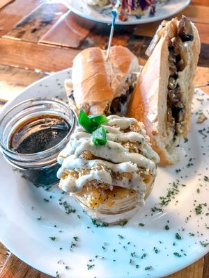 The most amazing vegan French dip I’ve ever had. The buffalo Mac and cheese was to die for at Paisley Vegan Kitchen in Cocoa