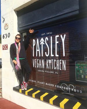 Outside  at Paisley Vegan Kitchen in Cocoa