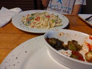 Alfredo pasta at Paisley Vegan Kitchen in Cocoa