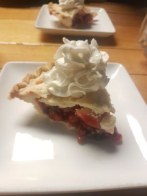 Mixed cherry pie at Paisley Vegan Kitchen in Cocoa