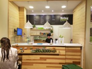 Inside at Living Food in Montevideo