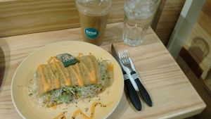 Raw lasagna at Living Food in Montevideo