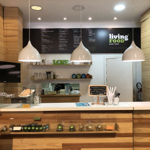 Counter at Living Food in Montevideo