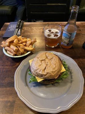 Berlin burger  at Halifax Burgers - Larsbjornsstaede in Copenhagen