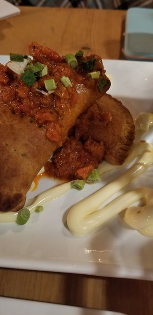 Empanada close-up at Plant Matter Kitchen in London