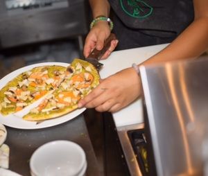 Pesto Pizza at Plant Matter Kitchen in London