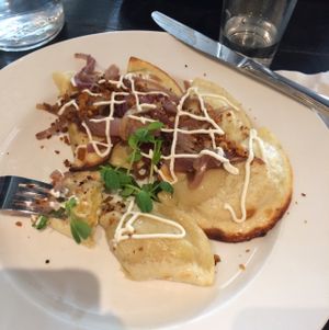 Perogies, at Plant Matter Kitchen in London