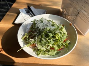 Spicy Italian penne with sausagee  at Plant Matter Kitchen in London