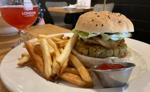 PMK Burger  at Plant Matter Kitchen in London