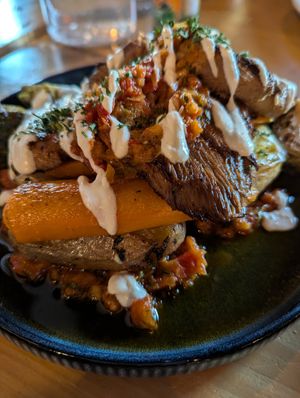 Lion's Mane Mushrooms with Chimichurri at Plant Matter Kitchen in London