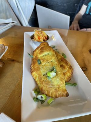 Jamaican patties  at Plant Matter Kitchen in London