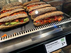 vegan bread roll at backWERK - Hauptbahnhof in Dusseldorf