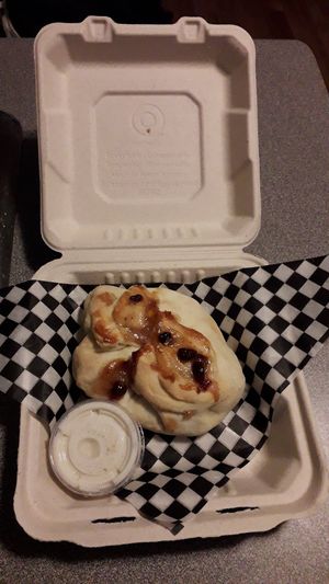 Hearty snack with garlic dip at Little Jo Berry's in Ottawa
