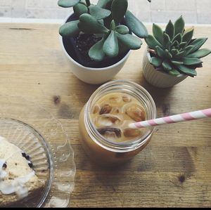 Iced Coffee & Scone at Little Jo Berry's in Ottawa