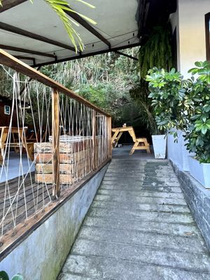 Pathway into the restaurant  at Pura Rio in Rio De Janeiro
