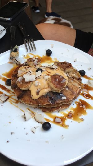 Pancakes 💜 at Pura Rio in Rio De Janeiro