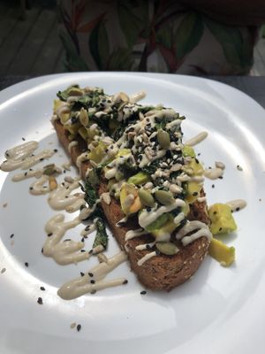 Avocado bruschetta at Pura Rio in Rio De Janeiro