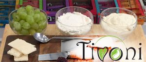 macadamia ricotta & cashew cream cheese at Tivoni Foods in Mexico City