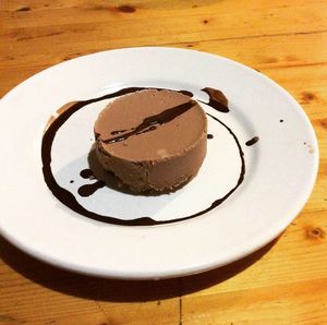 Chocolate cheeselesscake!   at Le Galoupio in Le Vigan