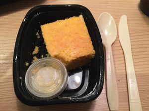 cornbread at Krimsey's Cajun Kitchen in North Hollywood