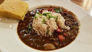 Smokey okra at Krimsey's Cajun Kitchen in North Hollywood