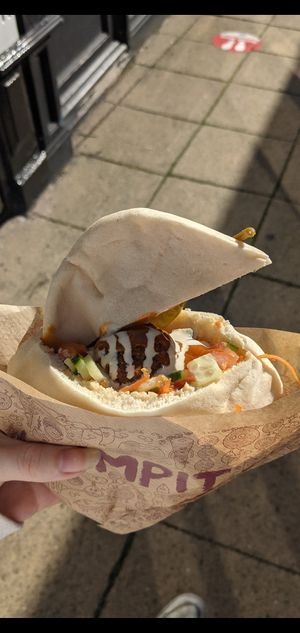 Stuffed pitta at Humpit in Sheffield