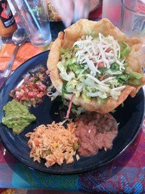 Vegan Taco Salad at Cantina Vallarta in Salmon Arm