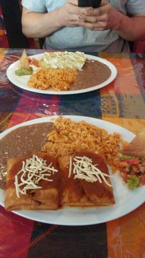Chimichangas and enchilladas at Cantina Vallarta in Salmon Arm