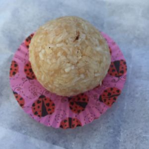 vegan coconut almond balls  at BaKED Food Cafe in New Glasgow
