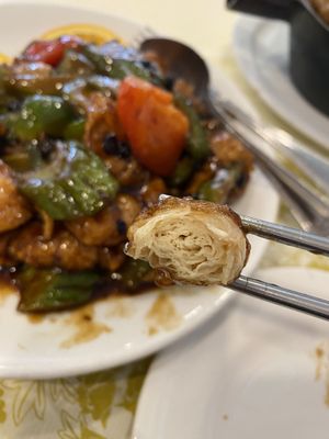 C23 Beancurd skin roll  at Sun Bo Kong Vegetarian in Vancouver