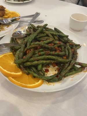 Spicy green beans   at Sun Bo Kong Vegetarian in Vancouver
