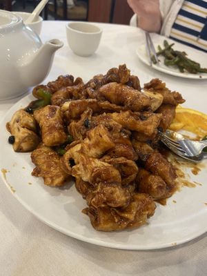 Bean curd skins with black bean sauce (amazing!!)  at Sun Bo Kong Vegetarian in Vancouver