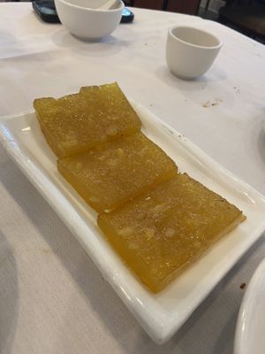 Ginger and water chestnut cake   at Sun Bo Kong Vegetarian in Vancouver