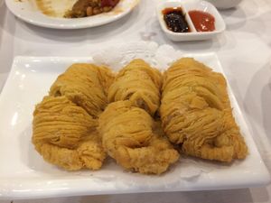 Crispy turnip pastry at Sun Bo Kong Vegetarian in Vancouver