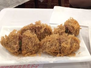 Crispy tarot dumplings at Sun Bo Kong Vegetarian in Vancouver