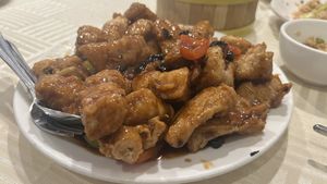 Bean curd skin with black bean sauce   at Sun Bo Kong Vegetarian in Vancouver
