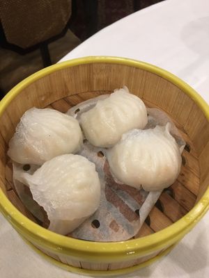 Steamed shrimps dumplings  at Sun Bo Kong Vegetarian in Vancouver