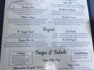 New vegan section on menu! at The Breakfast Bar in Long Beach
