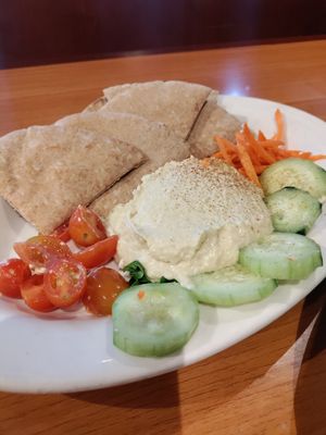 Hummus platter (no feta) at The Natural Cafe - Moorpark in Moorpark
