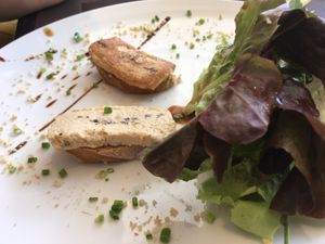 Faux gras starter at Slup in Geneva