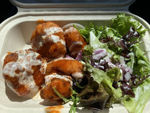 Buffalo cauliflower at Sistah's Vegan in Eureka