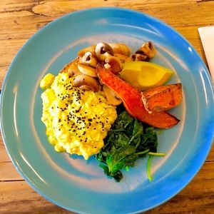 Vegan brekkie at Next Door Cafe in Bristol