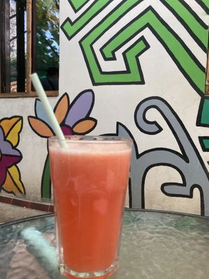 Seasonal fruits lemonade   at Miau in Bucharest