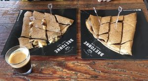 Vegan chocolate & banana crepe  at Bretonne Creperie in Tel Aviv