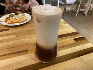 Soy milk tea latte  at Le Jardin du Petit Prince in Taichung