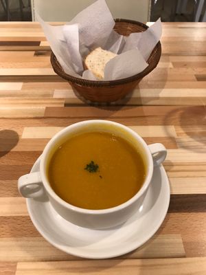 Pumpkin Soup at Le Jardin du Petit Prince in Taichung